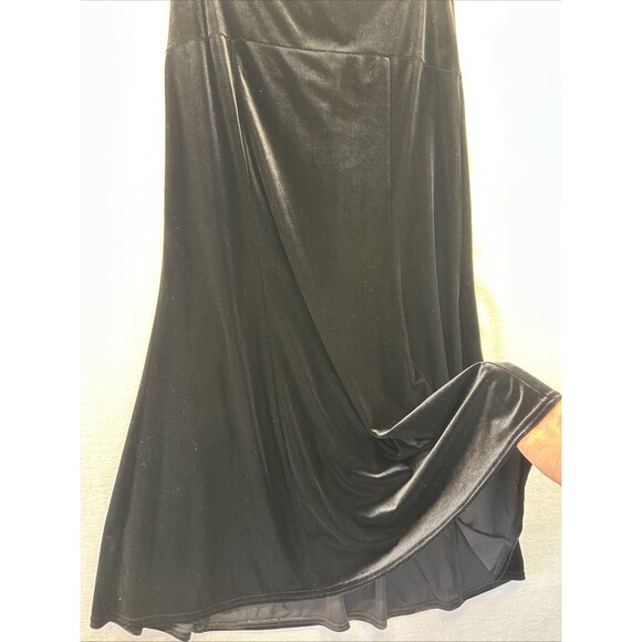 Paper Doll Black Velvet Skirt Womens Med Long Maxi Whimsygoth Boho Witchy - Picture 3 of 11